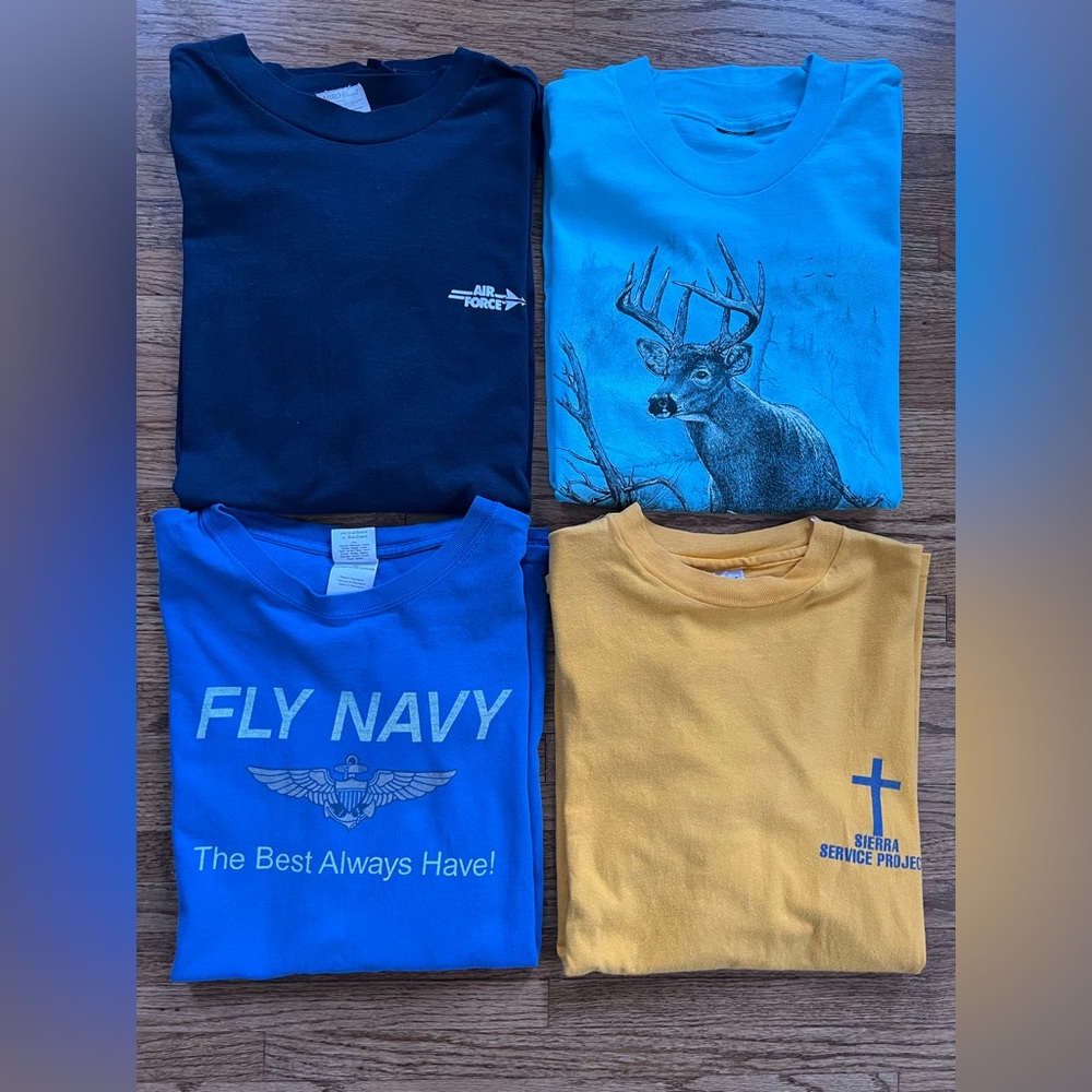 Lot of 4 Men’s vintage tees
